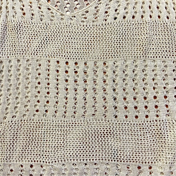 Cupshe Crochet Women’s Swimsuit Bathing Suit Coverup Ivory Size S Pool Beach - Picture 7 of 10